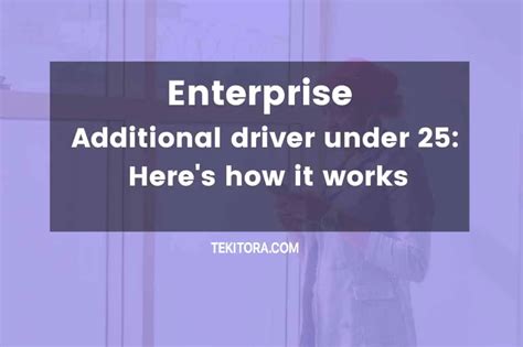 enterprise authorized driver|enterprise additional driver fee.